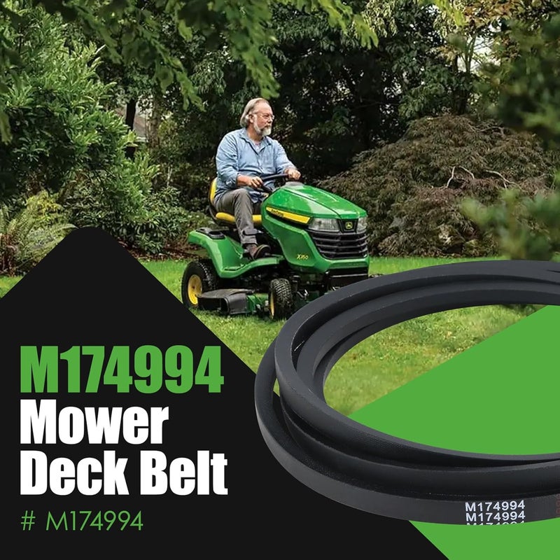 GEATaaT M174994 Mower Deck Belt Fit for John Deere X330 X350 X354 X370 with 42" Decks (1/2" x 144.8") - Image 2